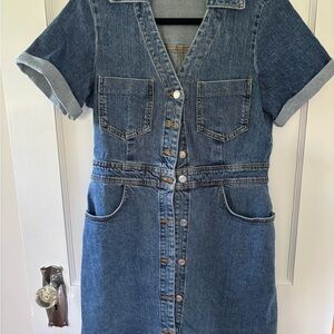 Zara Blue Denim Mini Dress
